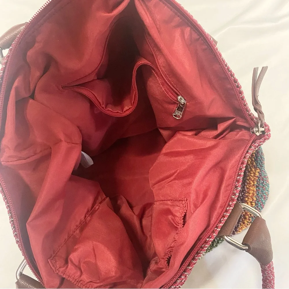 The Sak Multicolor Striped Cambria Crochet Tote Bag - Picture 5 of 11